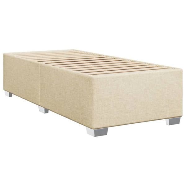 Maison Exclusive - Sengestel uden madras creme 100x200 cm stof