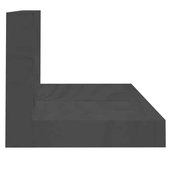 Maison Exclusive - Seinähyllyt 2 kpl Harmaa 80x11x9 cm Massiivipuu Grå