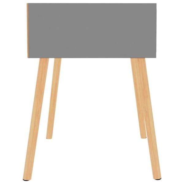 Maison Exclusive - Sengeborde 2 stk Grå 40x40x56 cm Ingeniørtræ Grå