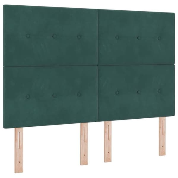 Maison Exclusive - Mörkgrön sänggavel 144 cm Sammet
