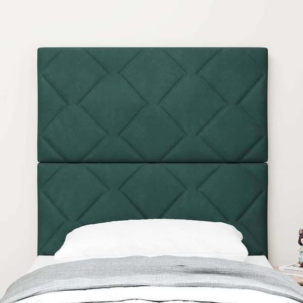 Maison Exclusive - Mörkgrön sänggavel 80 cm Sammet