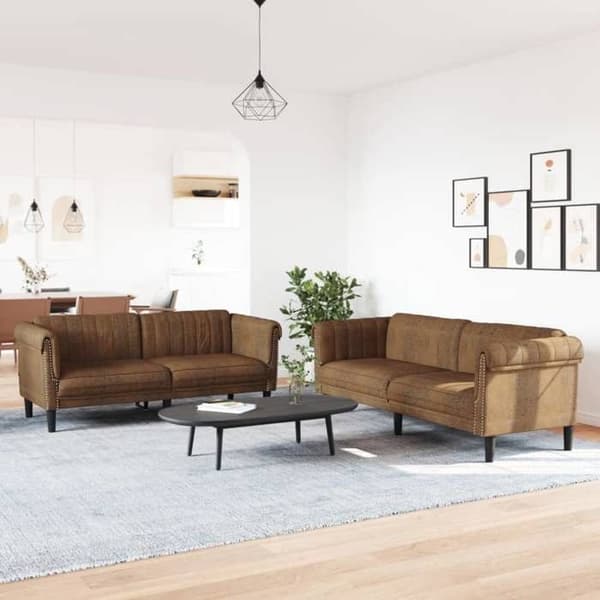 Maison Exclusive - 2-delat soffset i brun sammet
