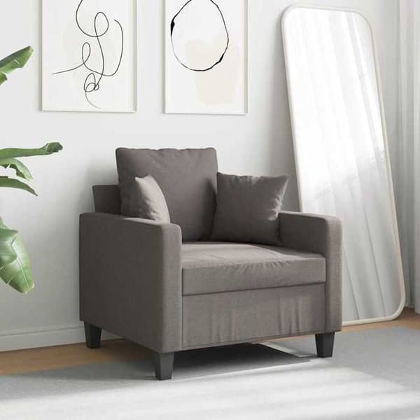 Maison Exclusive - Stol Taupe 60 cm Stof