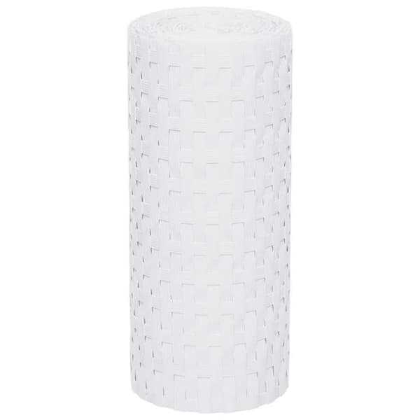 Maison Exclusive - Balkongskärmar 10 st vit 255x19 cm flätad plast Vit