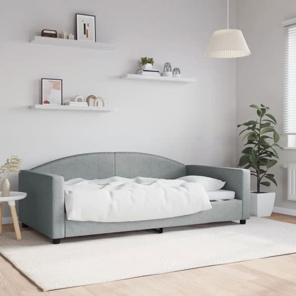 Maison Exclusive - Lys grå daybed 100x190 cm stof