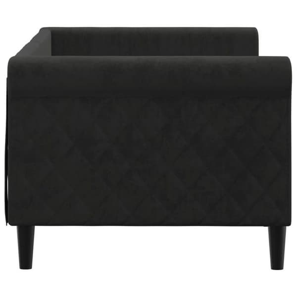 Maison Exclusive - Sängsoffa utan madrass svart 80x200 cm sammet