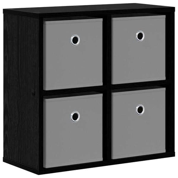 Maison Exclusive - Buffet Sort egetræ 49,5 x 22 x 47 cm