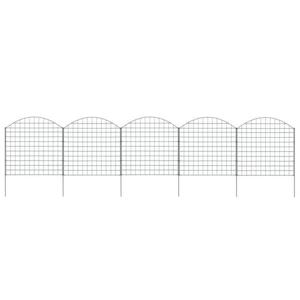 Maison Exclusive - Båge trädgårdsstängselset 77,5x78,5 cm grön Grön