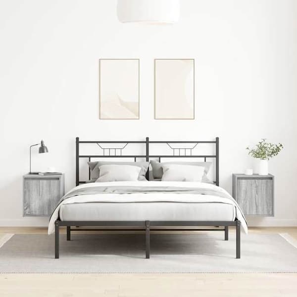 Maison Exclusive - Väggmonterade sängbord 2 st sonoma grå 38x34x40 cm Sonoma grå