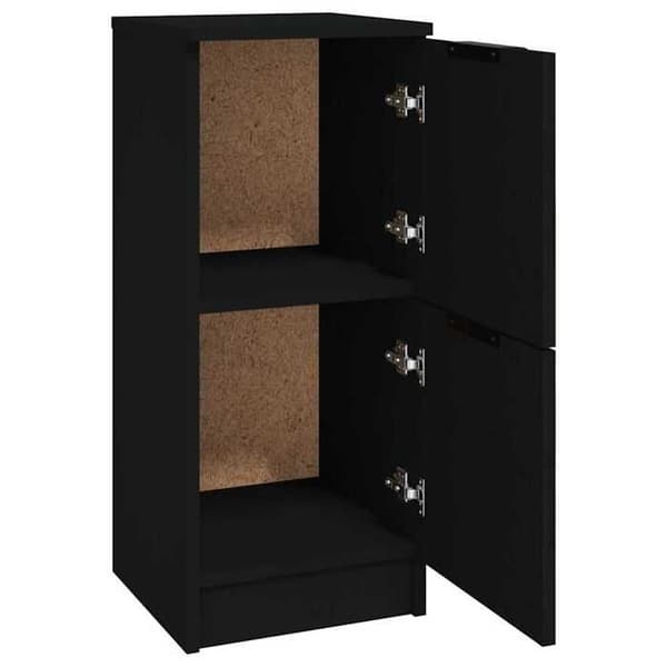 Maison Exclusive - Buffet 2 stk sort 30x30x70 cm ingeniørtræ