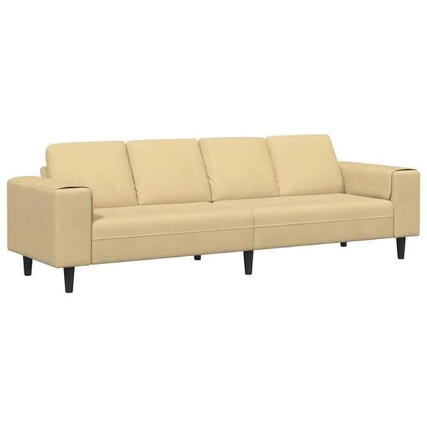 Soffa - EXKLUSIVT HUS - Modern soffa - Ribbad sammet - Gröngrå - 250 x 77 x 76 cm Grågrön