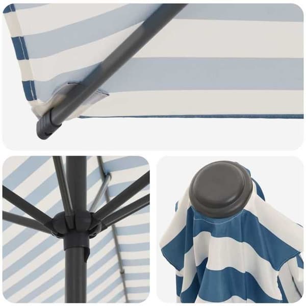 Maison Exclusive - Trädgårdsparasol med bas 200 x 300 cm Polyester