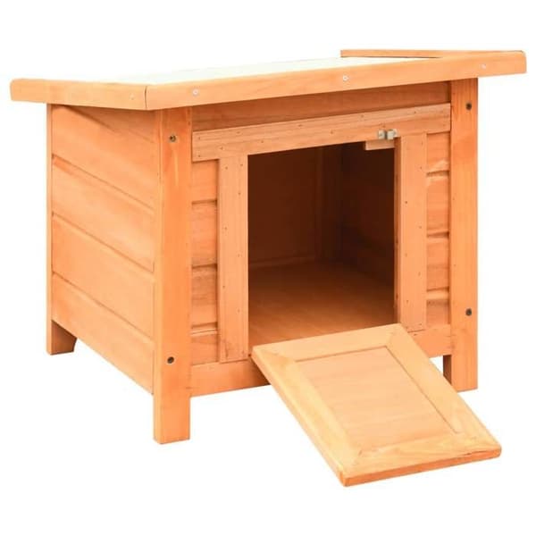 Maison Exclusive - Massivtræ og gran kattehus 50 x 46 x 43,5 cm