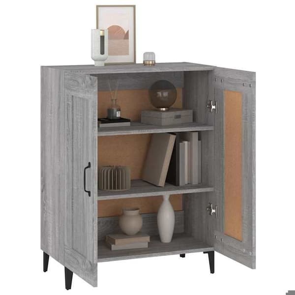 Maison Exclusive - Buffé Sonoma Grå 69,5x34x90 cm Ingenjörsträ