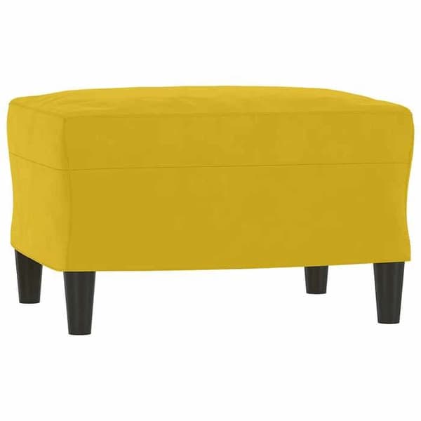 Maison Exclusive - Sæt af 3 sofaer med puder i gul fløjl
