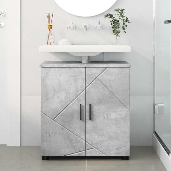 Maison Exclusive - Badeværelsesskab Grå beton 61 x 35 x 64 cm Betonggrå