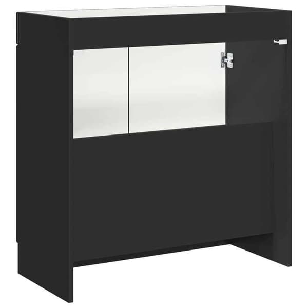 Maison Exclusive - Badeværelse underskab i sort 78,5 x 37,5 x 81 cm