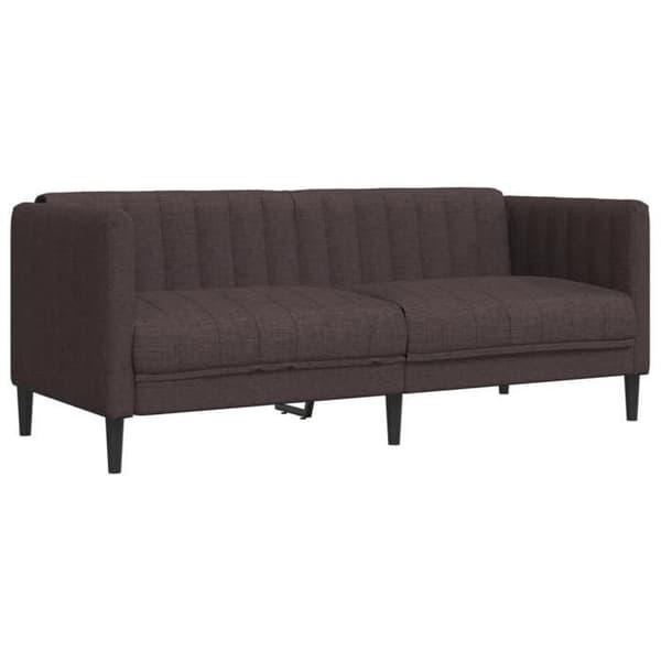 Maison Exclusive - Sofa til 2 personer mørkebrun stof