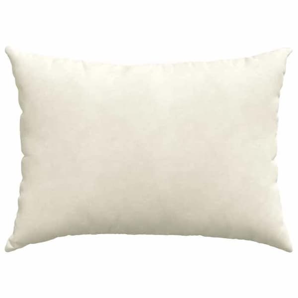 Soffkuddar - EXKLUSIVT HEM - 70 x 50 cm - Kräm - Ribbad sammet - Set om 2 stycken Grädde