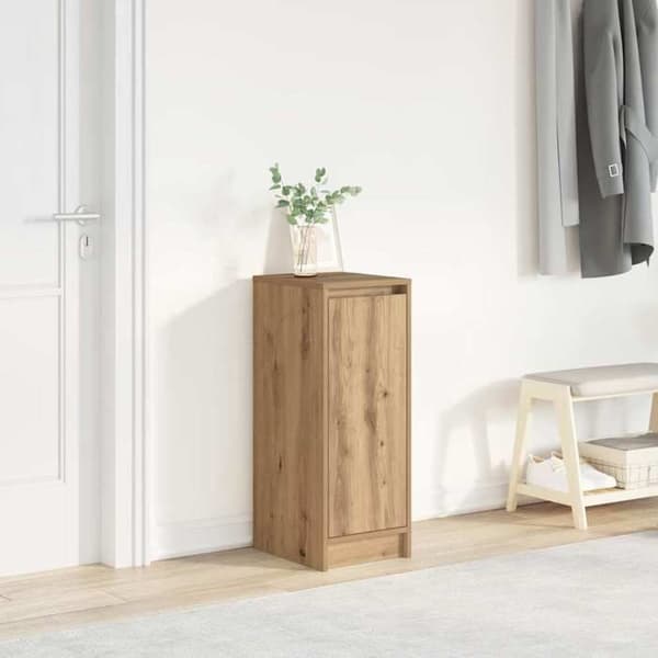 Maison Exclusive - Håndlavet skoskab i egetræ 29,5x34x76 cm