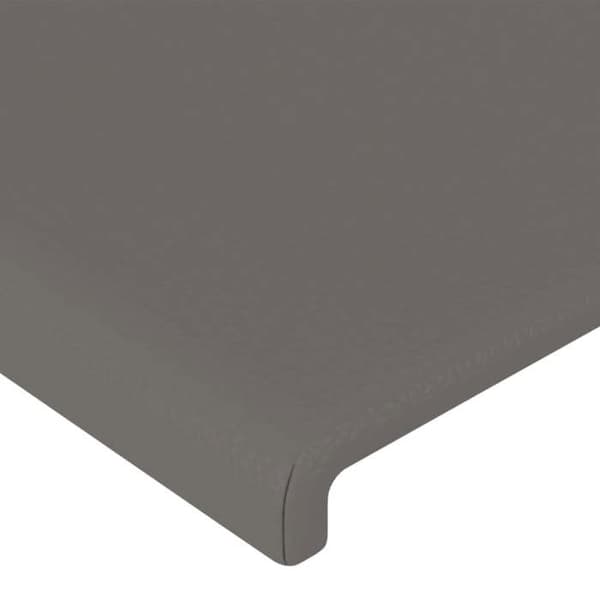 Maison Exclusive - LED Hovedgærde Grå 90x5x78/88 cm Simil læder