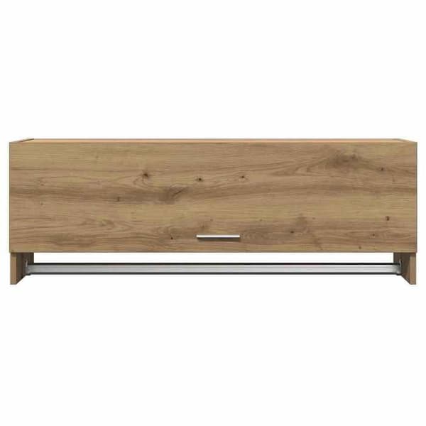 Maison Exclusive - Håndlavet egetræsgarderobe 100x32,5x35 cm ingeniørtræ