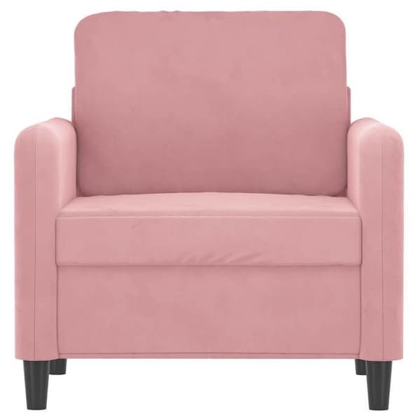Maison Exclusive - Vaaleanpunainen nojatuoli 60 cm samettia