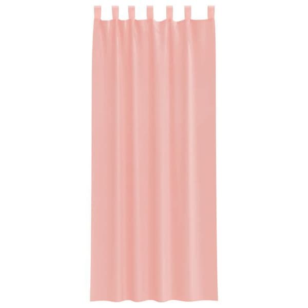 Verho - MAISON EXCLUSIVE - Standard - Vaaleanpunainen - Renkaat - 100% polyesteri Ros