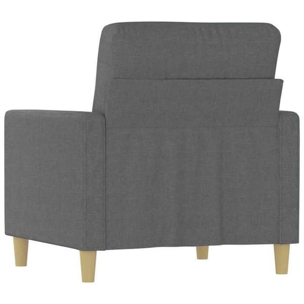 Maison Exclusive - Tummanharmaa nojatuoli 60 cm Kangas
