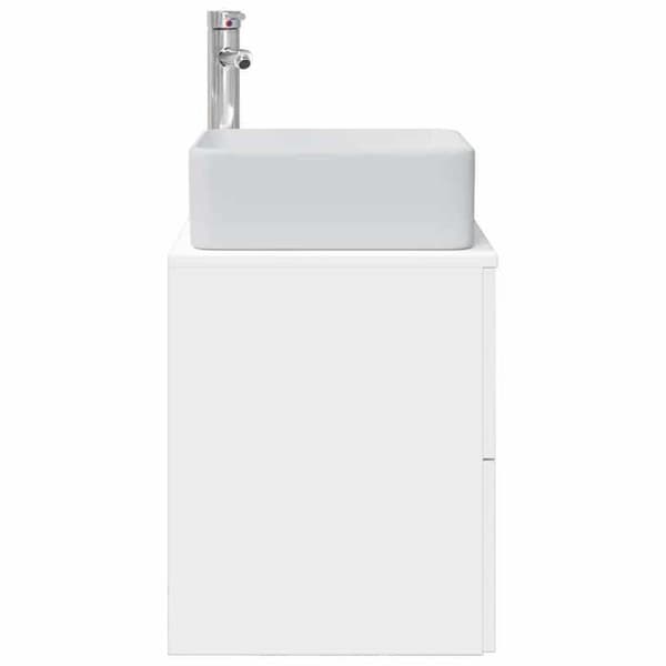 Maison Exclusive - Väggmonterad handfat vanity Vit 53 x 34,5 x 63 cm