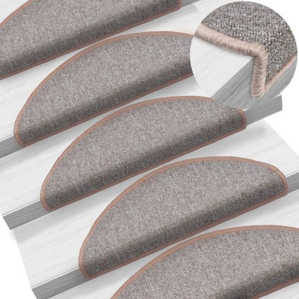 Maison Exclusive - Trappe tæppe 10 dele 65 x 24 x 4 cm Lys Brun Ljuste brun
