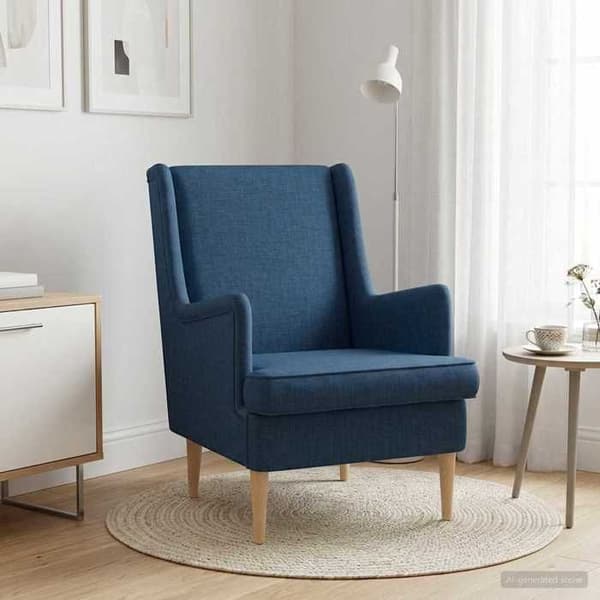 Maison Exclusive - Blå Tygfåtölj