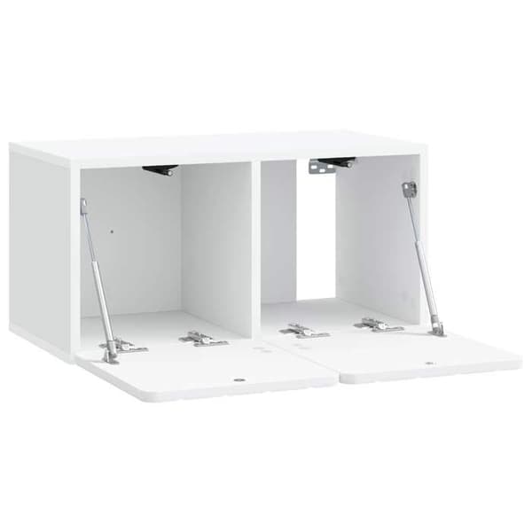 Maison Exclusive - Väggmonterad TV-möbel 59,5 x 31 x 30 cm Vit Ingenjörsträ