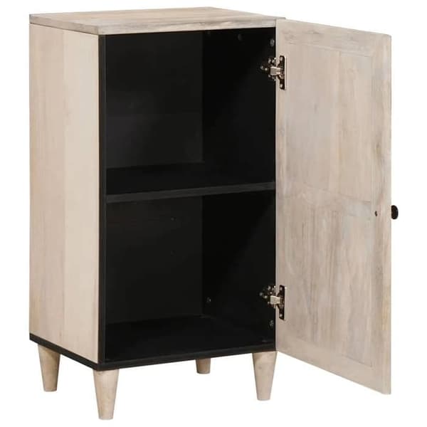 Buffé - EXKLUSIVT HUS - 40 x 33 x 75 cm - Massivt mangoträd - Vit - Nutida Vit