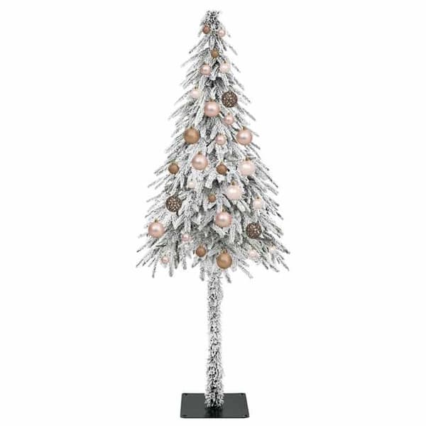 Maison Exclusive - Juletræ med 150 hvide LED 150 cm PE og stål Vit