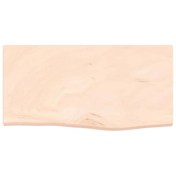 Maison Exclusive - Væghylde 60x30x2 cm ubehandlet massiv egetræ