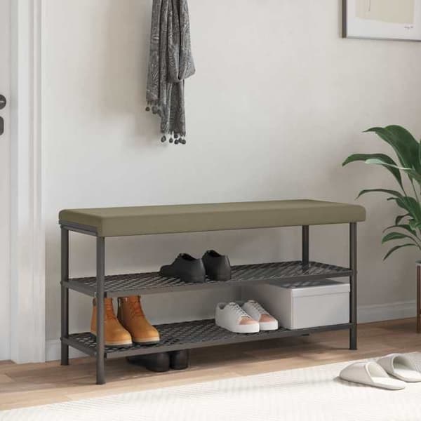 Maison Exclusive - Kudde för bänk i texturerad sammet, kaki, djup 35 cm
