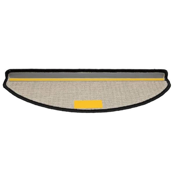 Maison Exclusive - Trappe tæppe 15 stykker 65 x 21 x 4 cm Sort Halvmåne Stor Svart