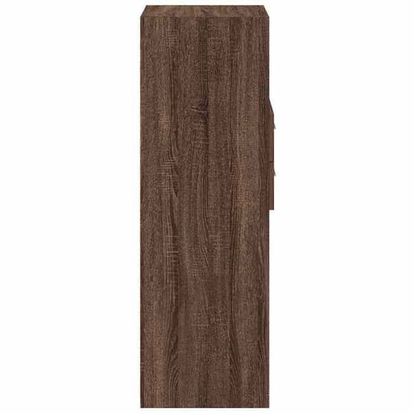 Maison Exclusive - Buffé hög ek brun 40x42,5x124 cm ingenjörsträ