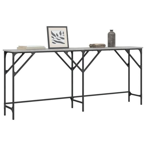 Maison Exclusive - Consolebord sonoma grå 180x29x75 cm i ingeniørtræ