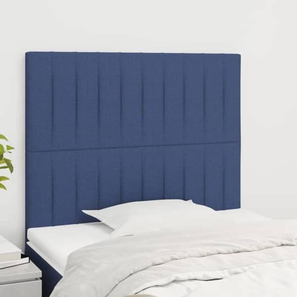 Maison Exclusive - Blå sänggavel 90x5x118/128 cm Tyg Blå