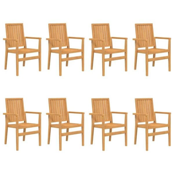 Maison Exclusive - 9 dele have spisebordssæt i solid teaktræ