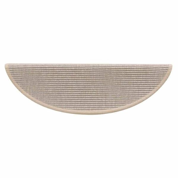 Maison Exclusive - Trappe tæppe 15 stykker 56 x 17 x 3 cm Sølv Halvrund