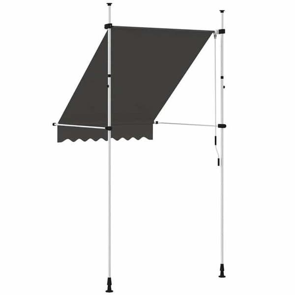 Maison Exclusive - Manuell utdragbar markis 150 cm Antracit antracit