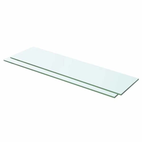 Maison Exclusive - Hyldepaneler 2 stk Glas Transparent 60 x 12 cm Transparent