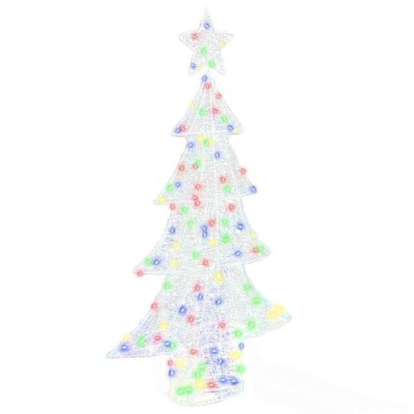 Maison Exclusive - Julgran 160 LED Multicolor 150 cm Akryl