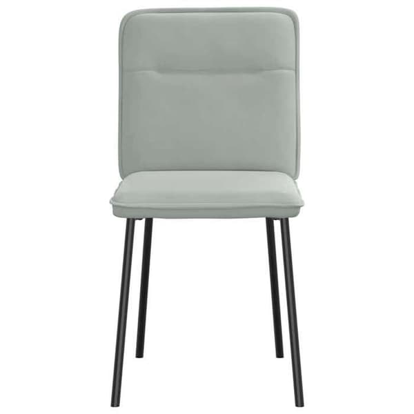 Maison Exclusive - Matstolar set om 4 Ljusgrå Sammet
