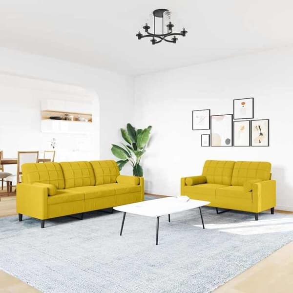 Maison Exclusive - 2 kpl sohvasetti tyynyjen ja samettityynyjen kanssa