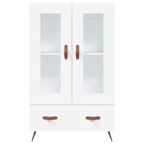 Maison Exclusive - Buffé hög vit 69,5x31x115 cm ingenjörsträ
