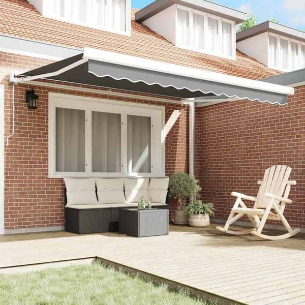 Maison Exclusive - Vit Markisram 350 x 250 cm Aluminium Matt vit
